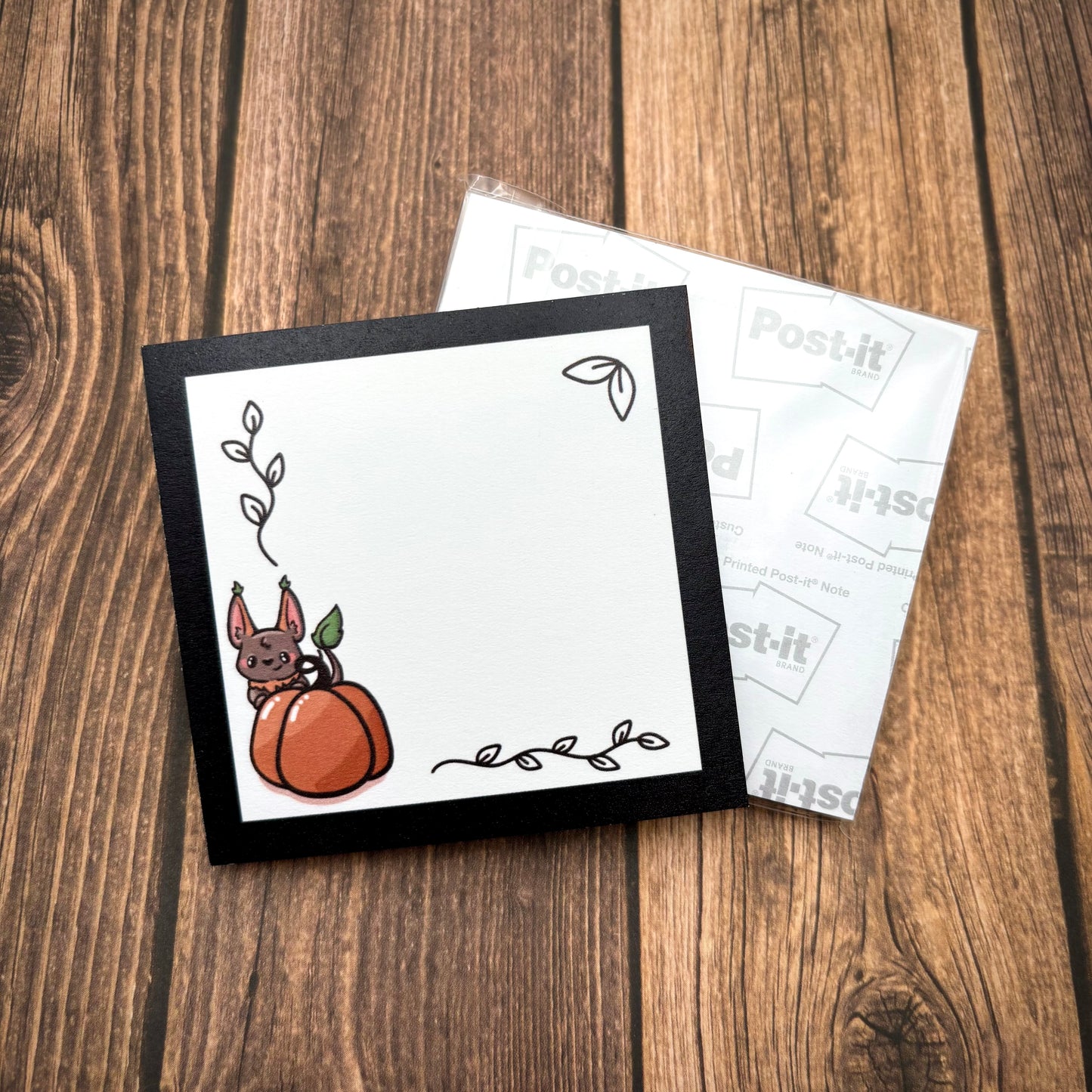 Pumpkin Whisper 4x6 Notepad / 3x3 Sticky Notes (Stationery)