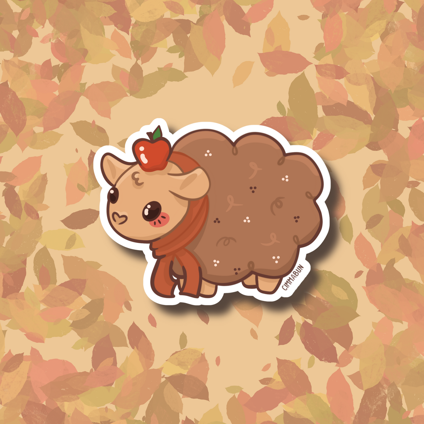 *Retiring* Apple Cider Sheep 2.5β Cute Vinyl Sticker