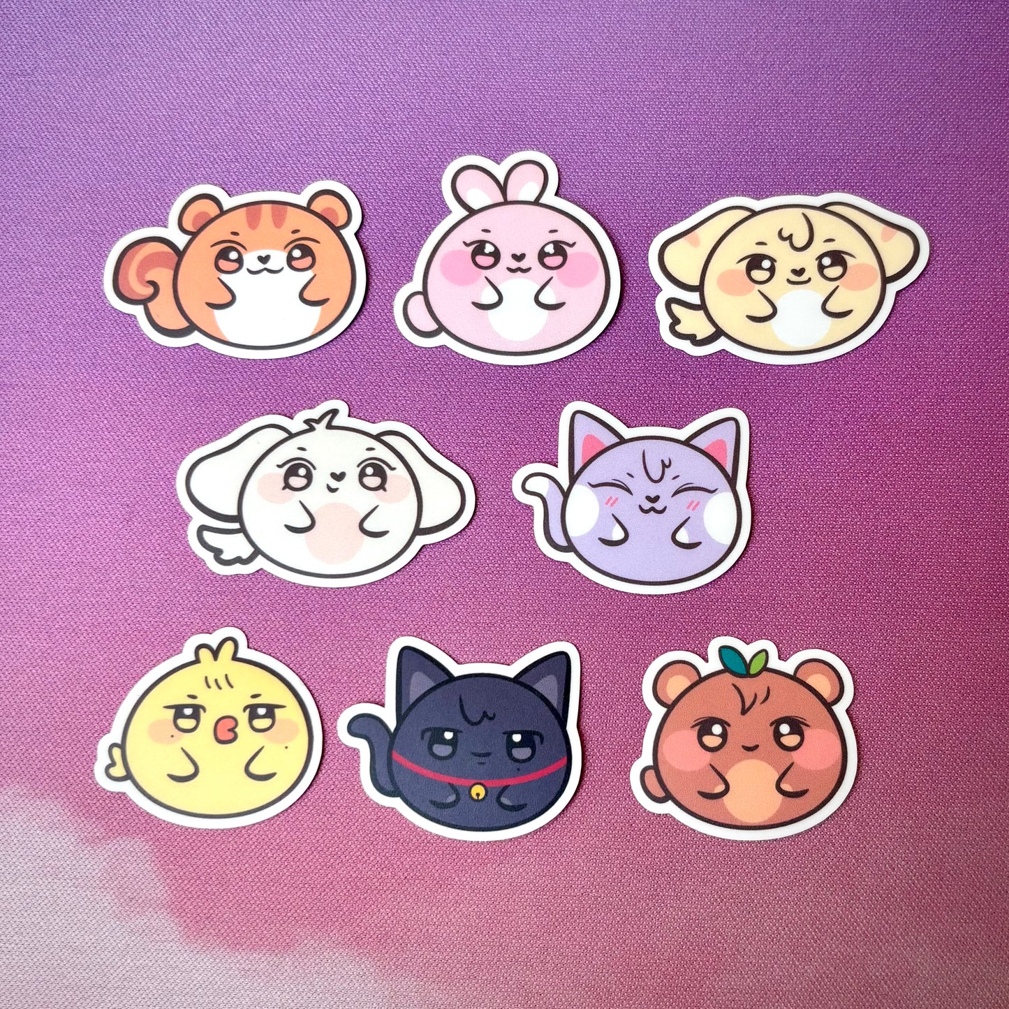 Aniteez Cute Mini Stickers (Set of 8 or Bulk)