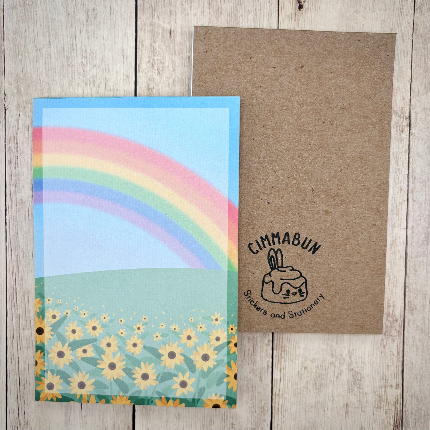 Sunflower Field 4x6 Notepad (Stationery)