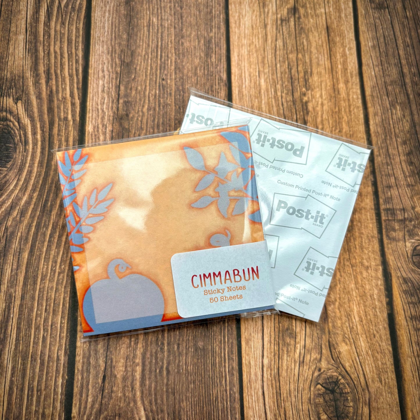 Pumpkin Shadow 4x6 Notepad / 3x3 Sticky Notes (Stationery)