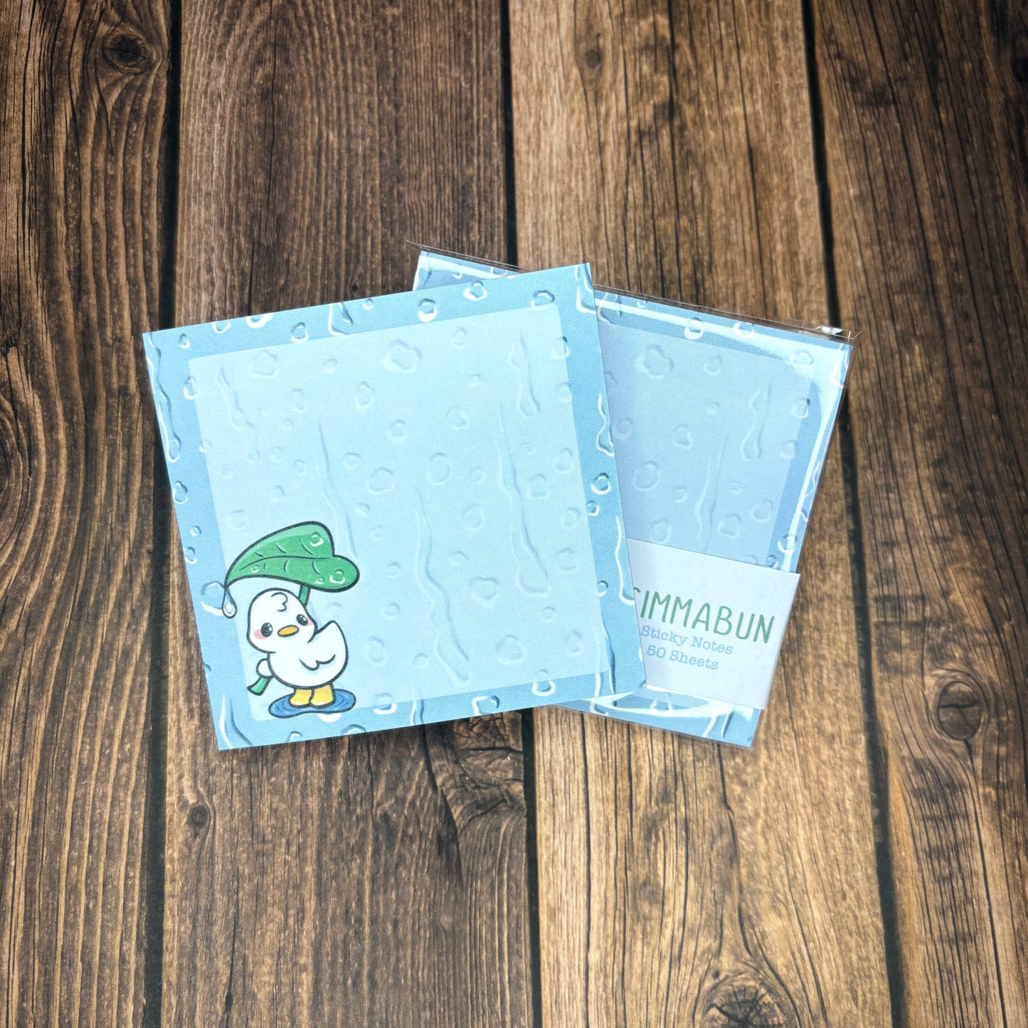 Rain Boots Duck Cute Spring Sticky Notes Stationery