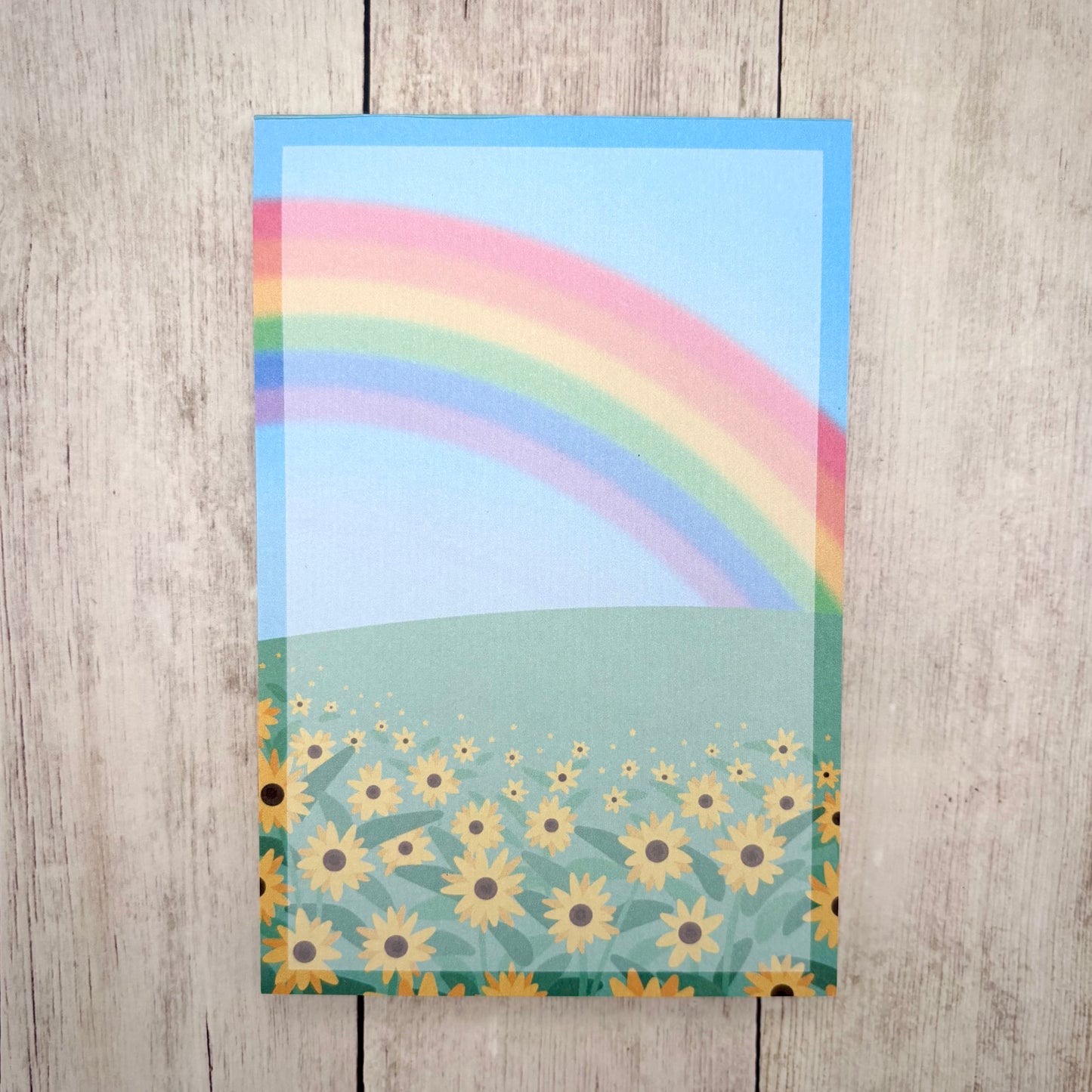 Sunflower Field 4x6 Notepad (Stationery)