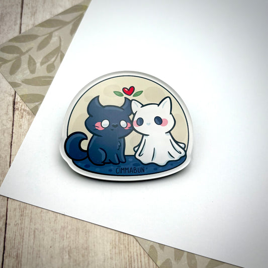 Halloween Cats Cute Acrylic Magnet