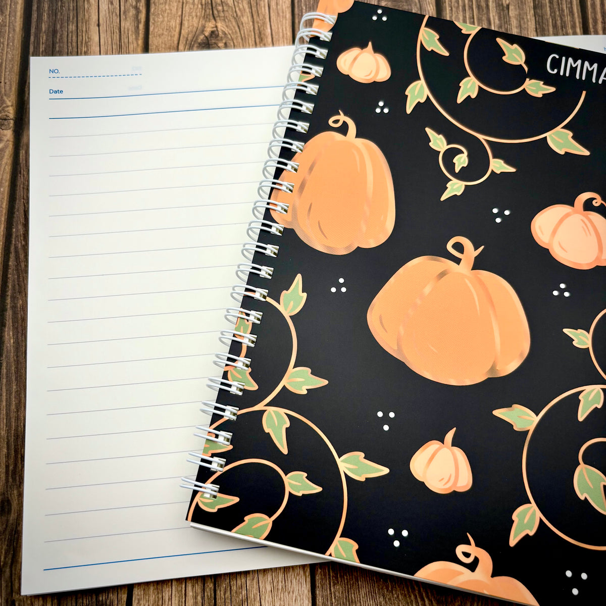 Pumpkins Spiral-bound Notebook (200 pages / 100 sheets)