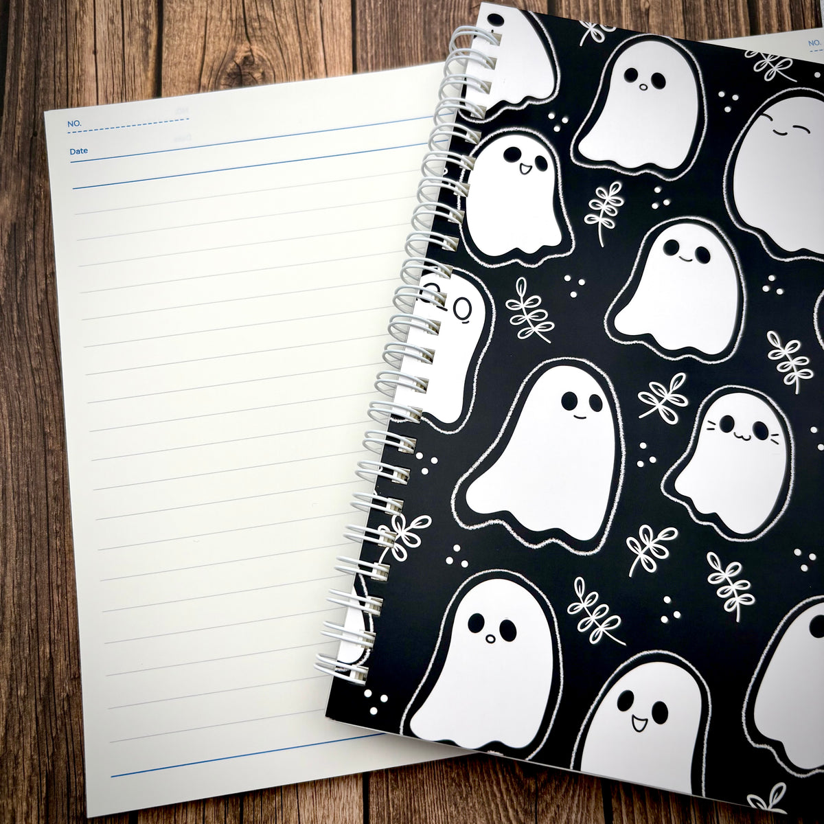 *PREORDER* Ghosts Spiral-bound Notebook (200 pages / 100 sheets)