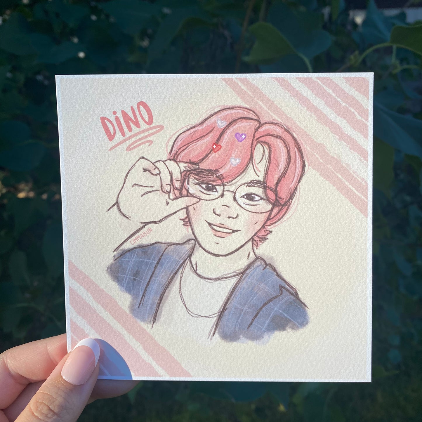 Seventeen Dino 5x5 Cute Kpop Art Print