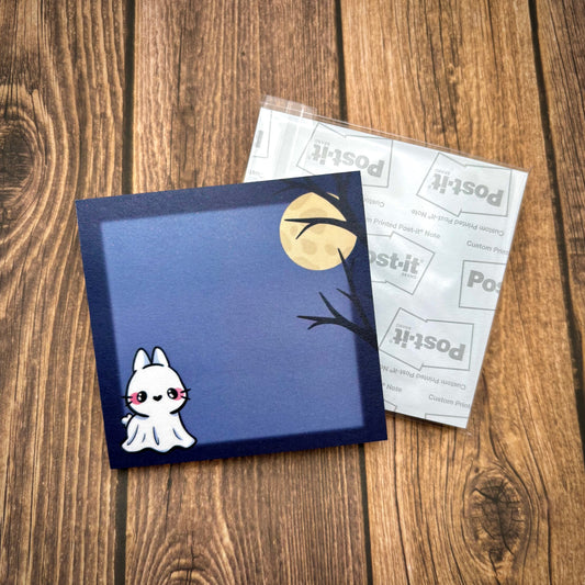 Ghost Bunny 2025 Cute Spooky Sticky Notes