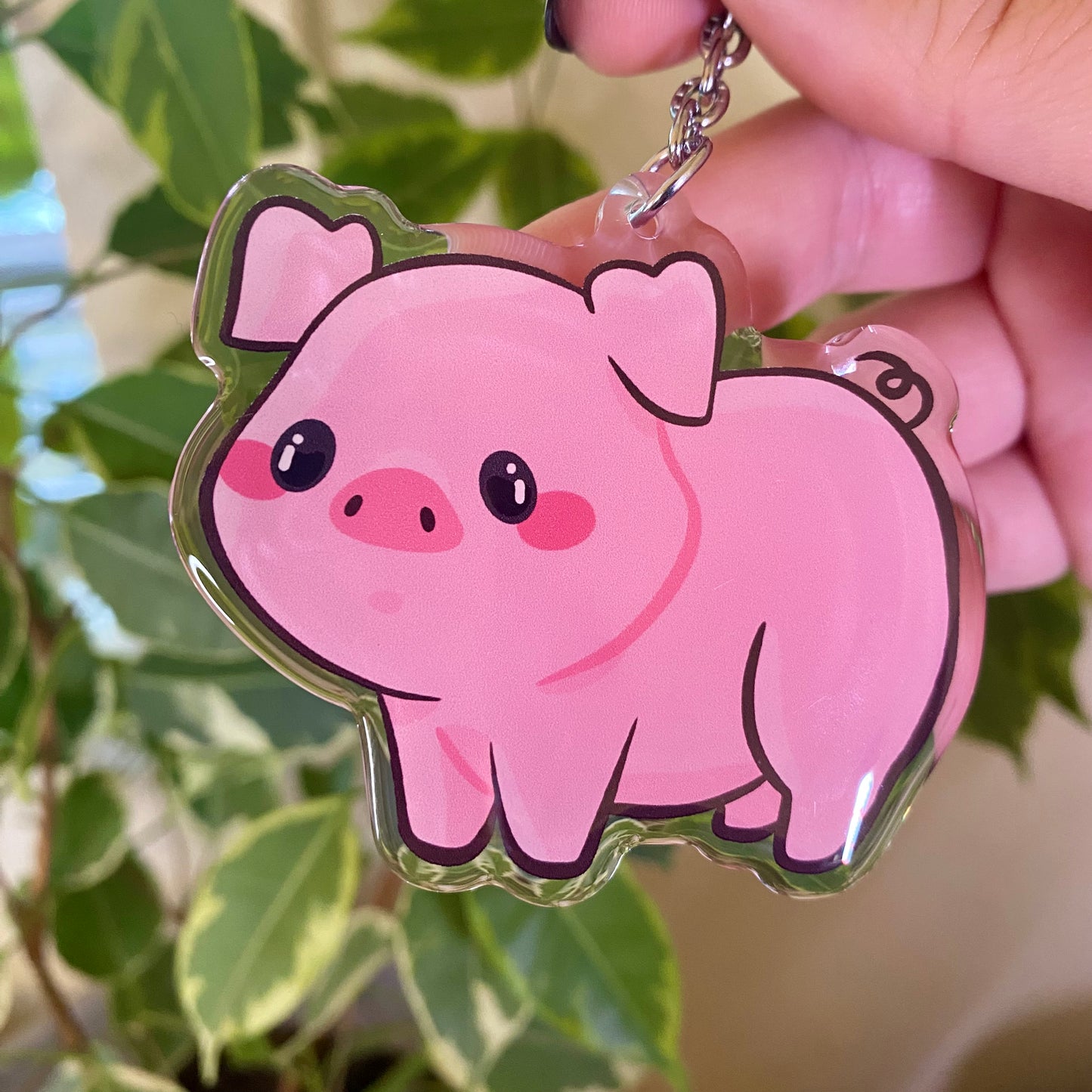 Pig Cute Acrylic Keychain