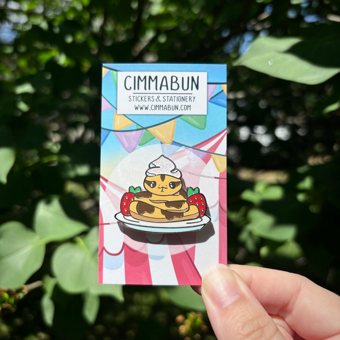 Funnel Cake Snake Cute Circus / Carnival Enamel Pin