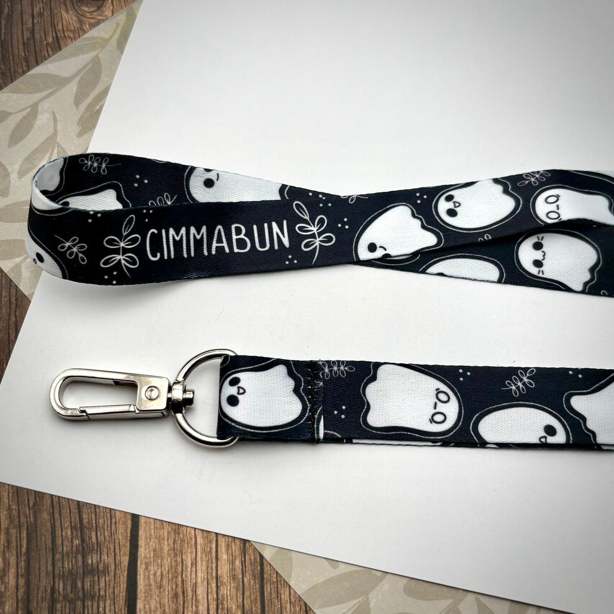 Sheet Ghost Pattern Lanyard