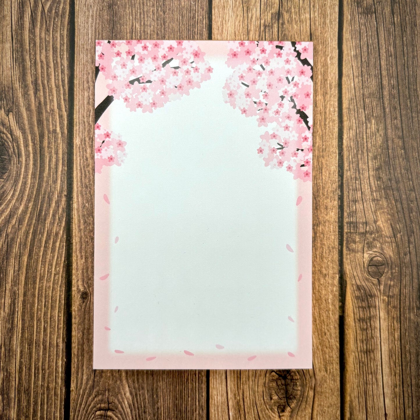 Sakura Cherry Blossom Trees 4x6 Notepad / 3x3 Sticky Notes (Stationery)