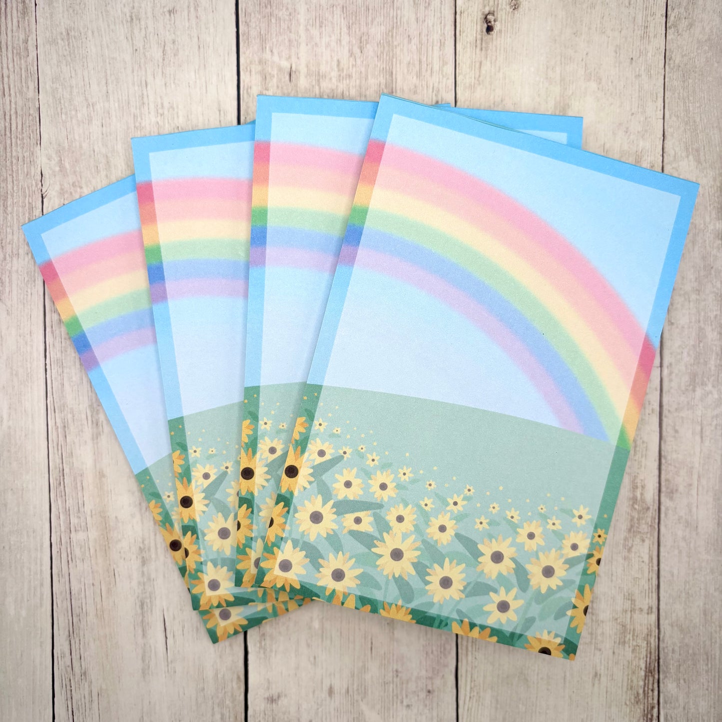 Sunflower Field 4x6 Notepad (Stationery)