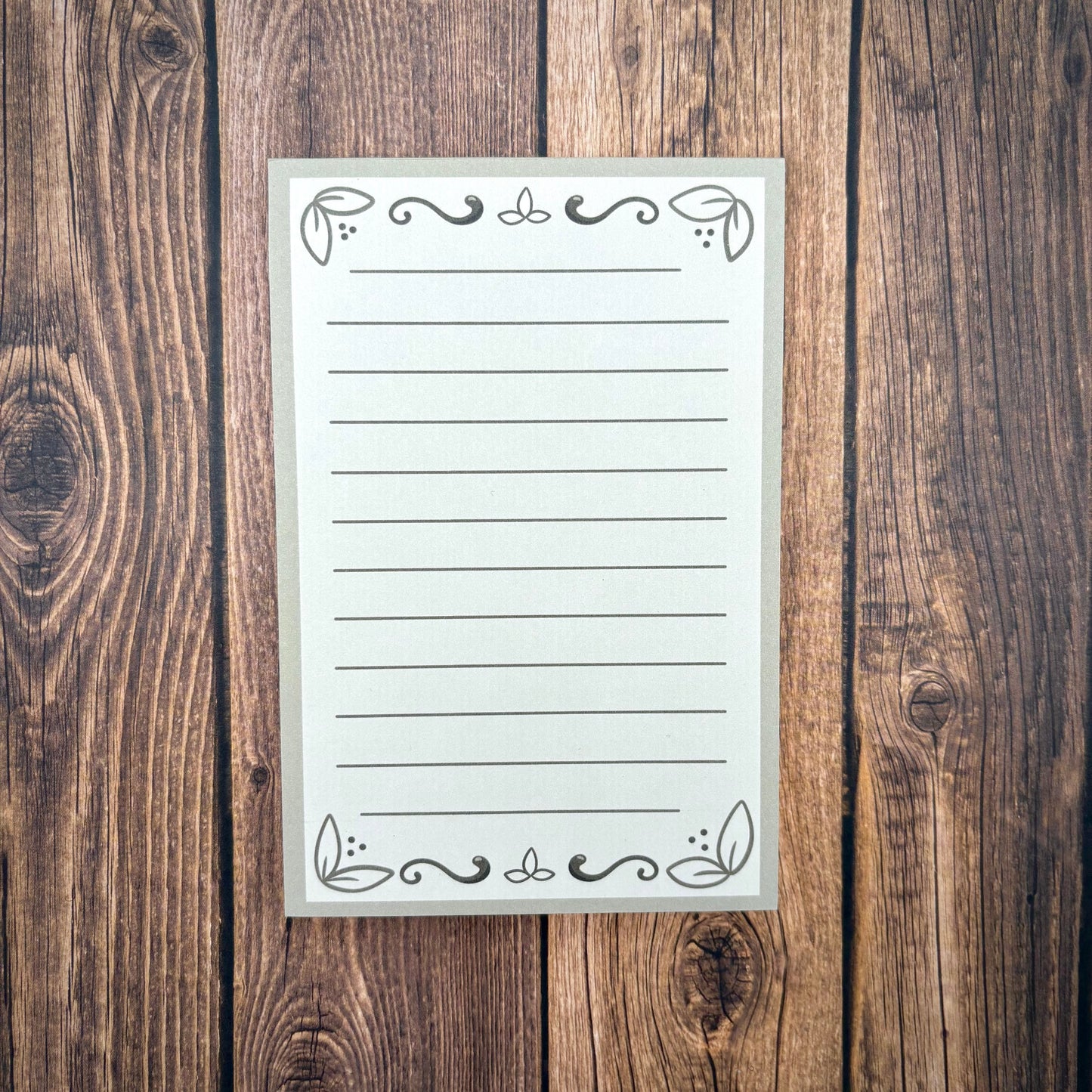 Baroque Autumn 4x6 Notepad (Stationery)