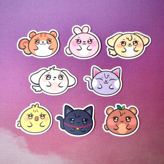 Aniteez Cute Mini Stickers (Set of 8 or Bulk)