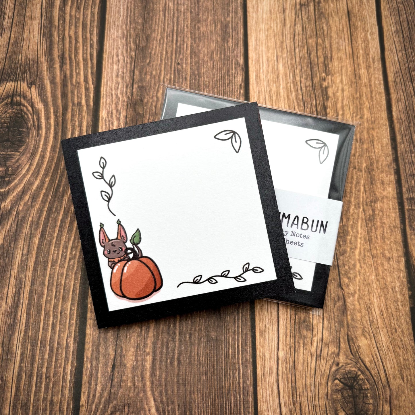Pumpkin Whisper 4x6 Notepad / 3x3 Sticky Notes (Stationery)