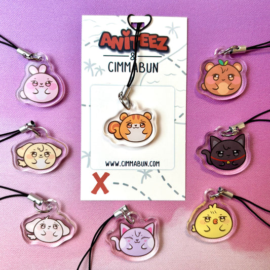Aniteez Mini Acrylic Charms || For light sticks, phone cases, backpacks, zippers, and more!