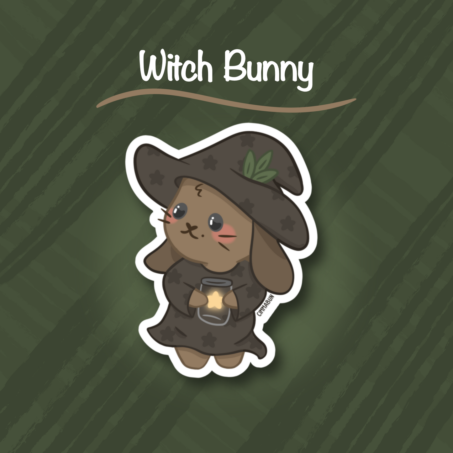 Witch Bunny 2.5” Cute Vinyl Sticker