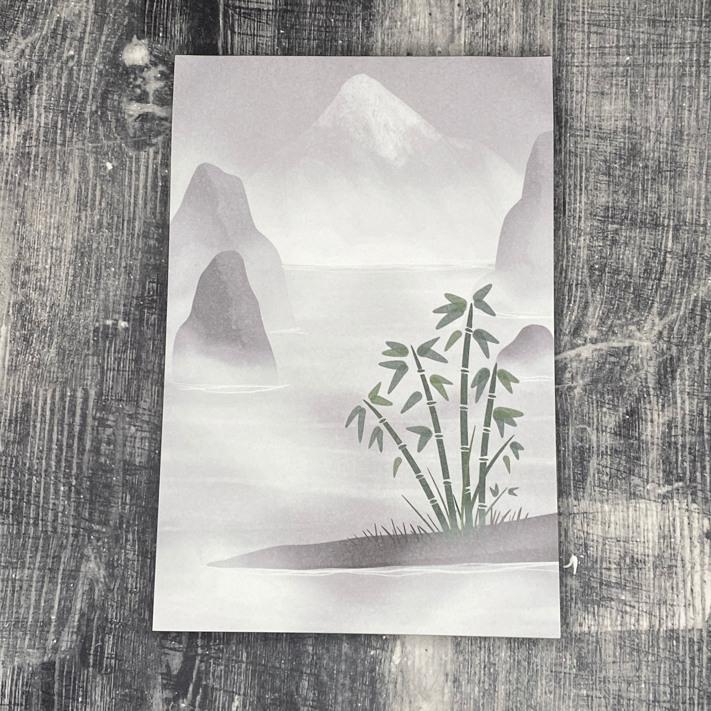 Bamboo by the Lake 4x6 Notepad Stationery