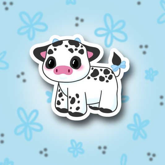 Cookies and Cream Oreo Derby the Cow Cute 3" Vinyl Sticker