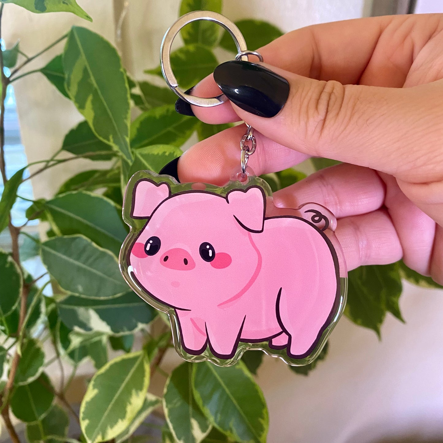 Pig Cute Acrylic Keychain