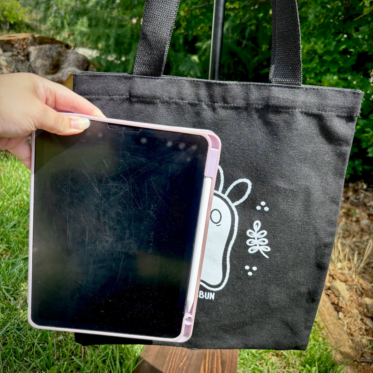 “Harold” the Bunny Sheet Ghost Tote Bag