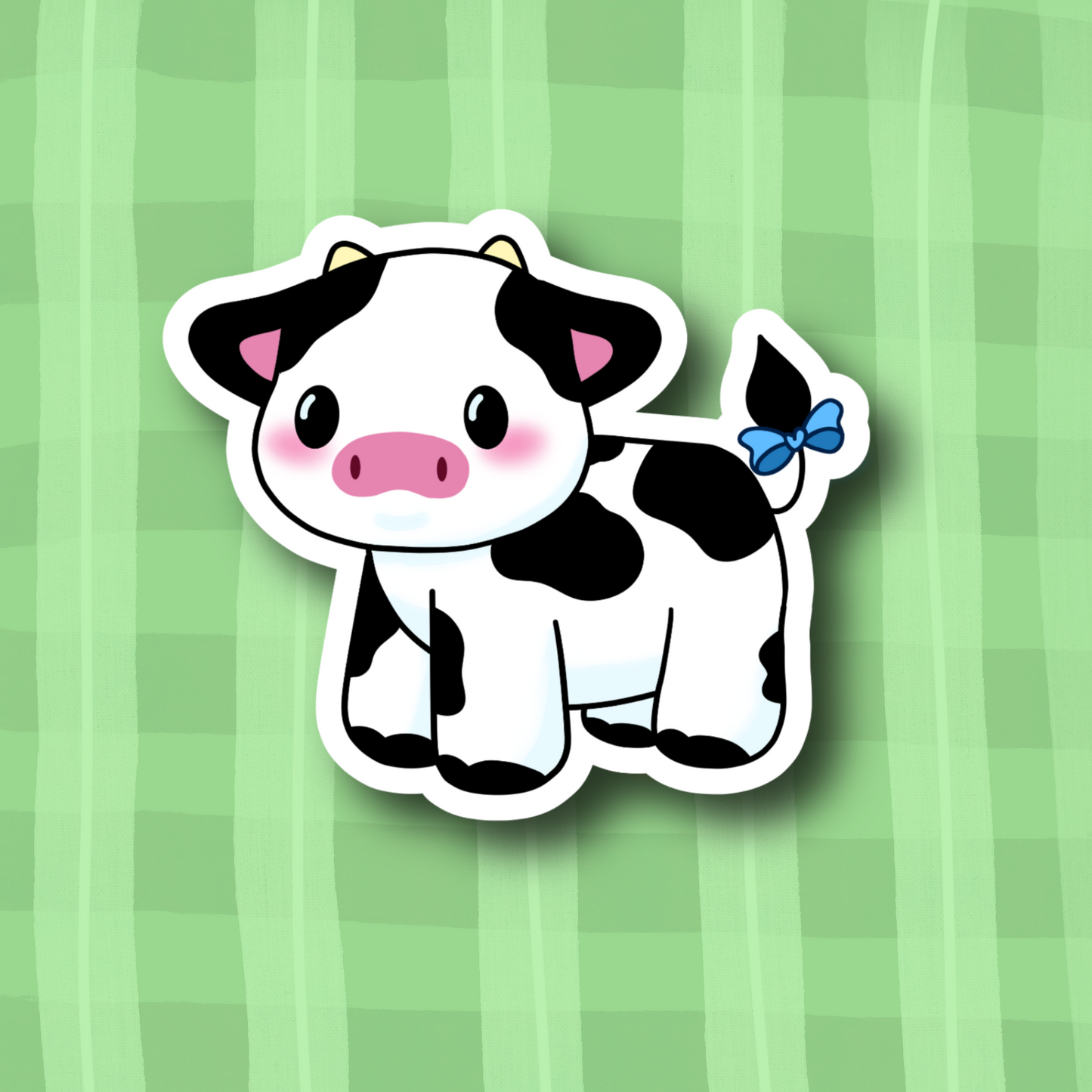 Derby the Cow Cute 3" Vinyl Sticker