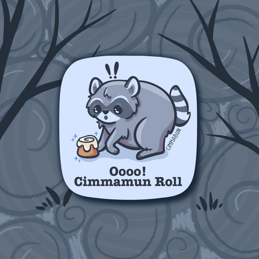 Jimothy the Raccoon 2.5” Cute Vinyl Sticker