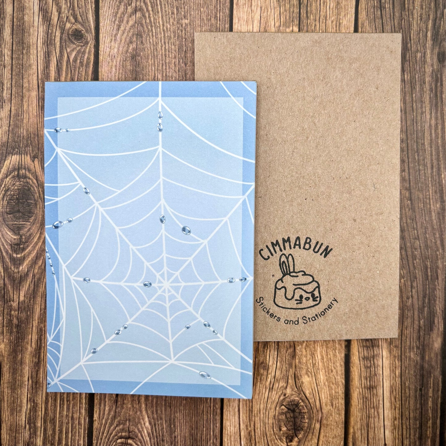 Spider Web 4x6 Notepad / 3x3 Sticky Notes (Stationery)