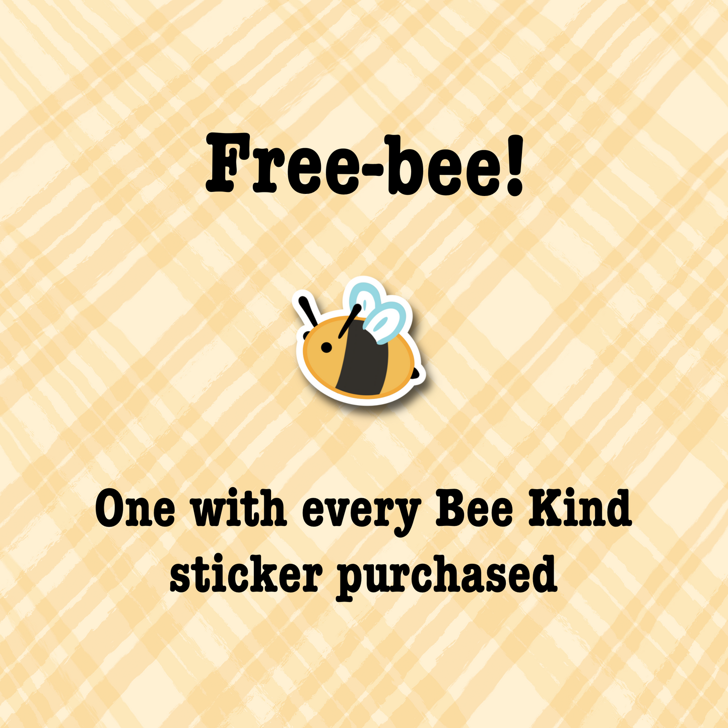 Bee Kind Cute 3" Vinyl Sticker