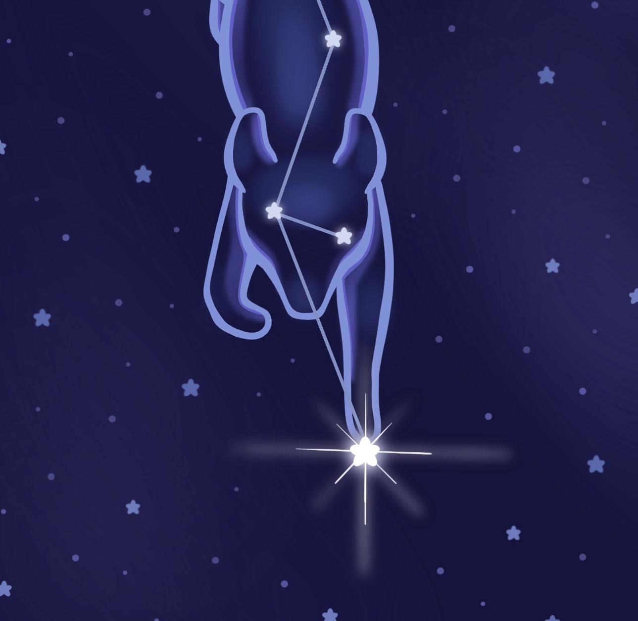 Constellation Fox Phone Wallpaper (Download for Free)