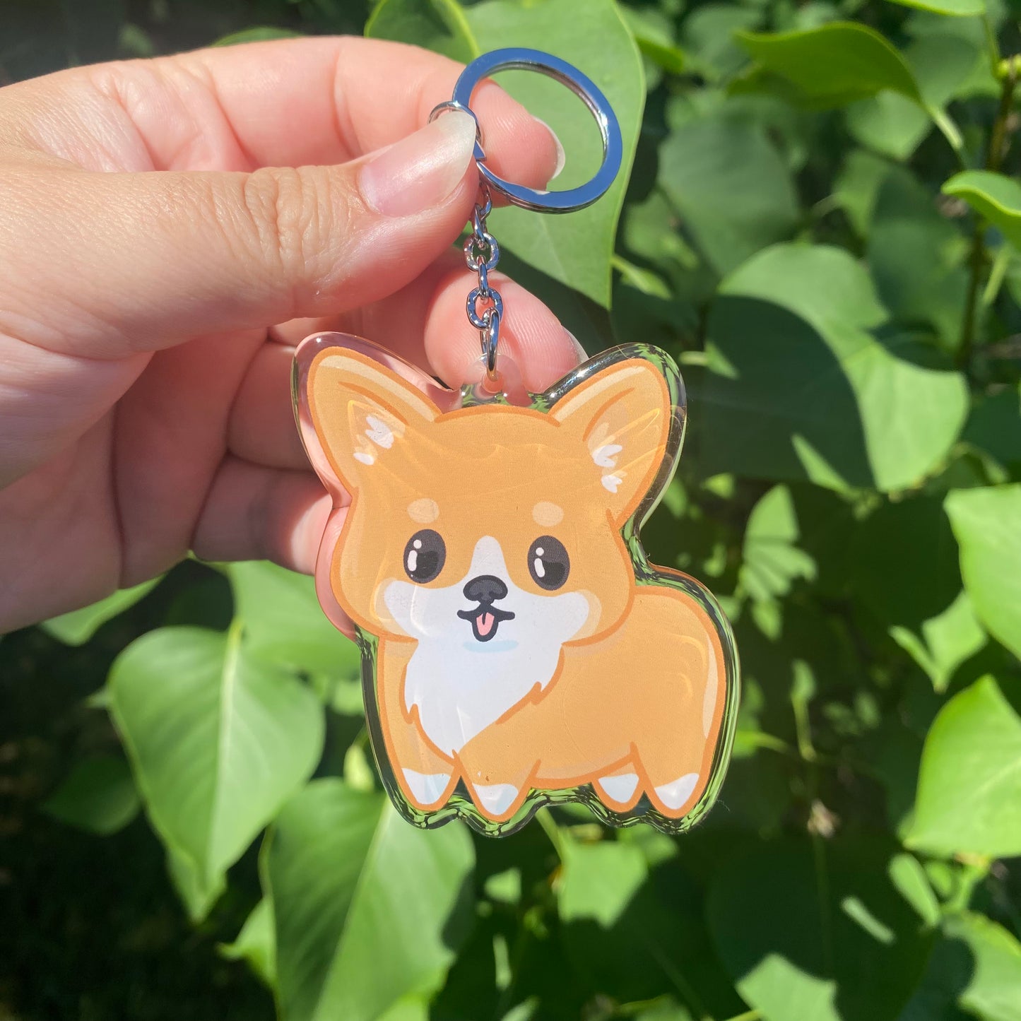 Corgi Dog Cute Acrylic Keychain