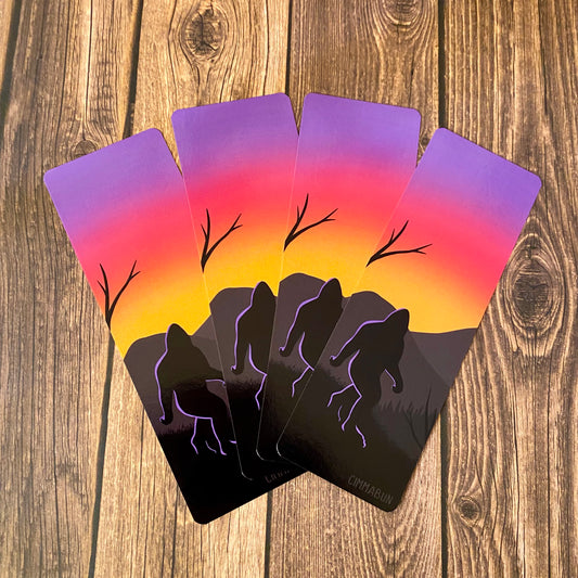 Bigfoot Sunset Bookmark