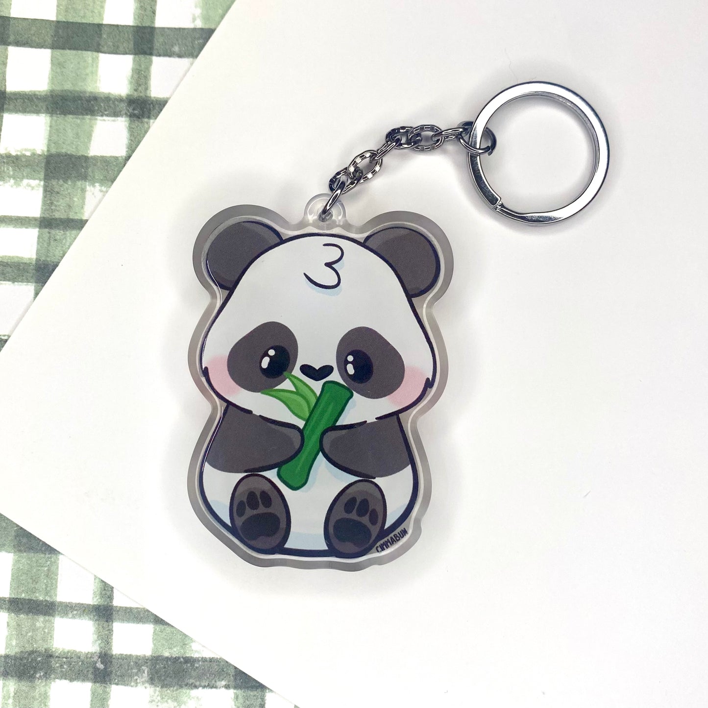 Panda Cute Acrylic Keychain