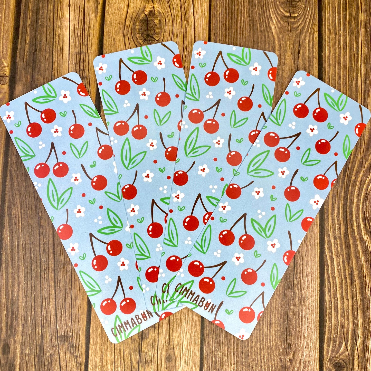 Cherry Pattern Cute Bookmark