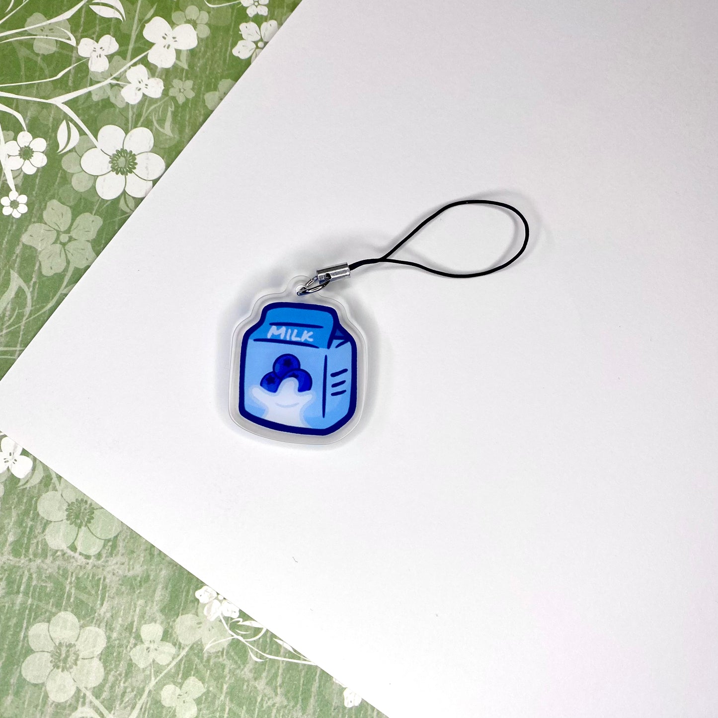 Blueberry Milk Cute Mini Acrylic Charm