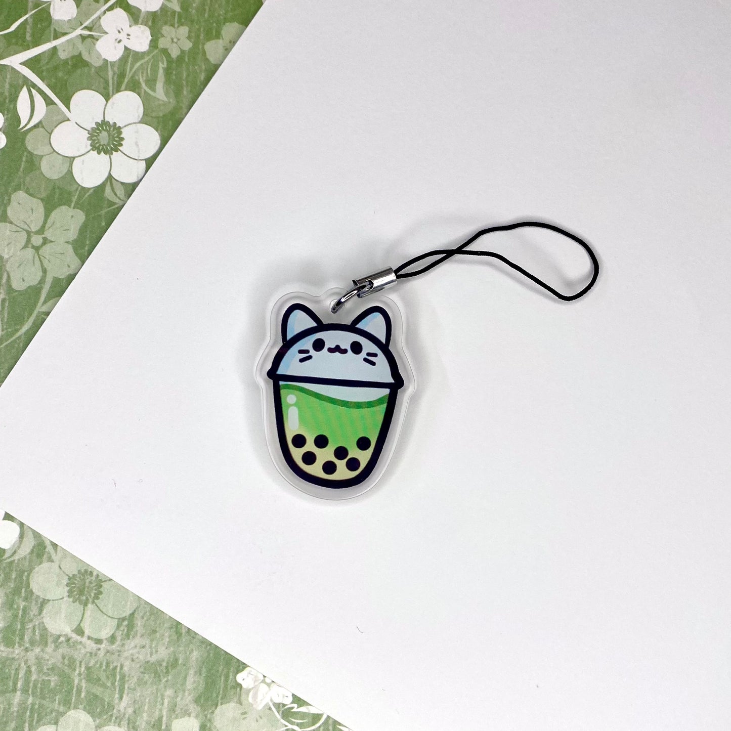 Matcha Boba Cute Mini Acrylic Charm