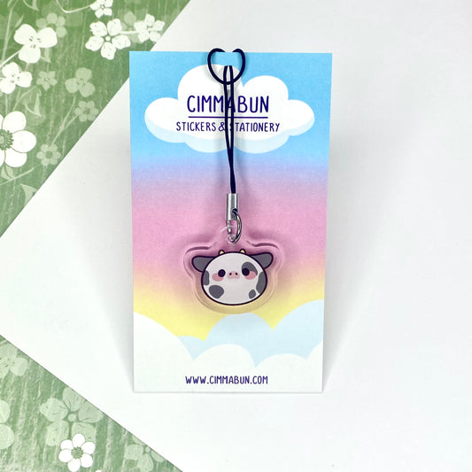 Cow Cute Mini Acrylic Charm