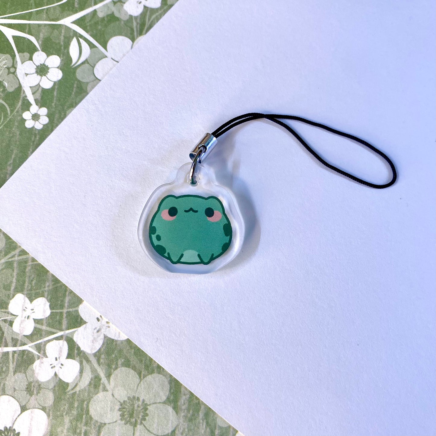 Green Frog Cute Mini Acrylic Charm