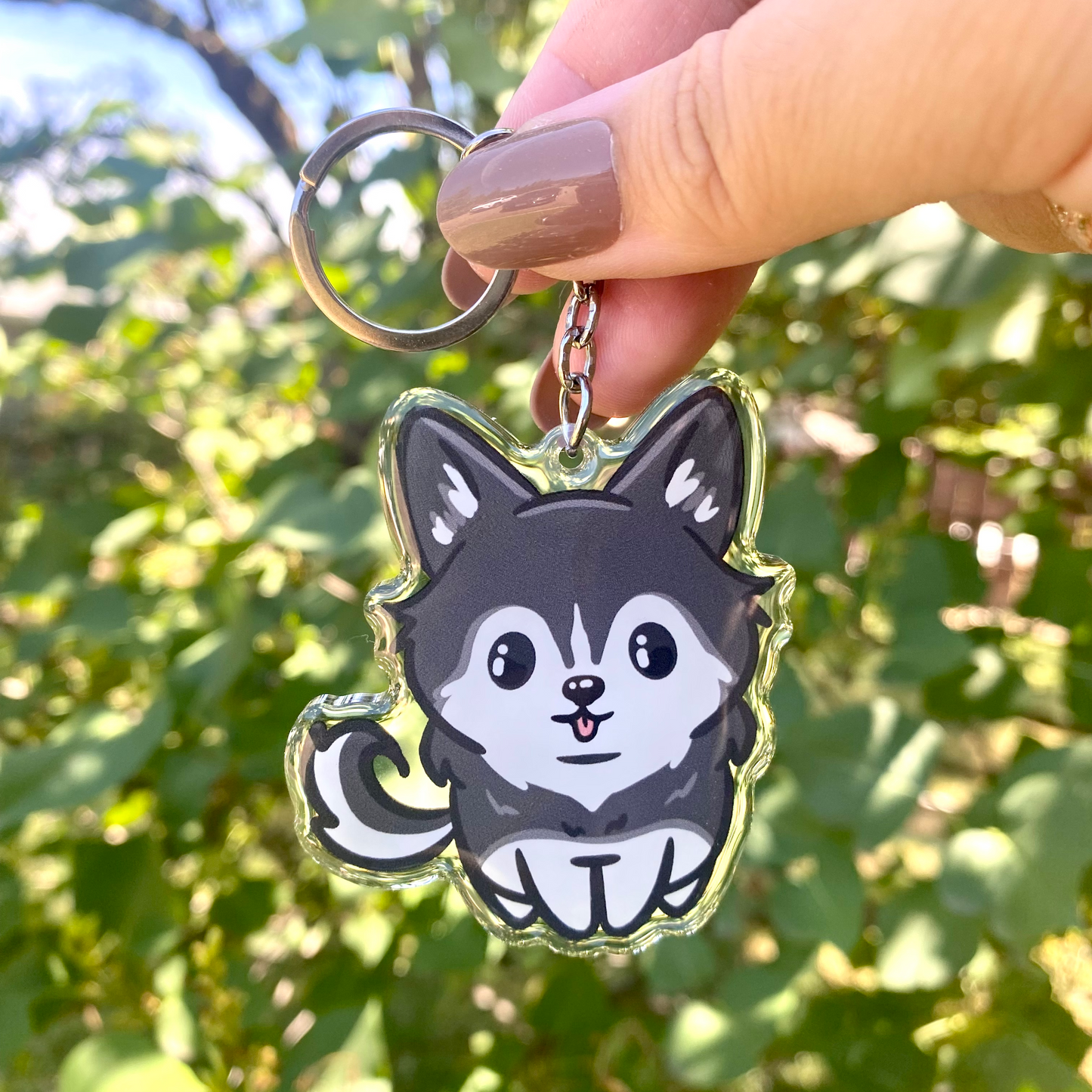 Husky Dog Cute Acrylic Keychain