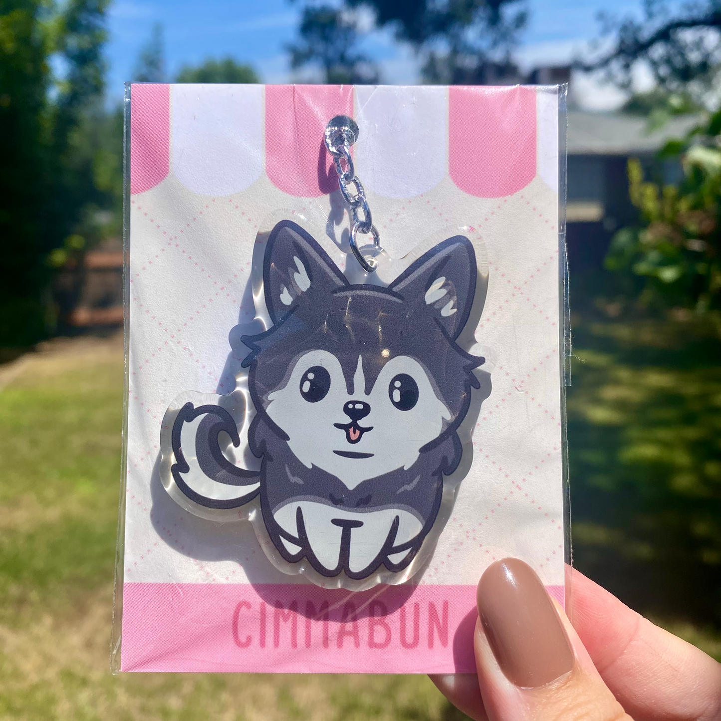 Husky Dog Cute Acrylic Keychain