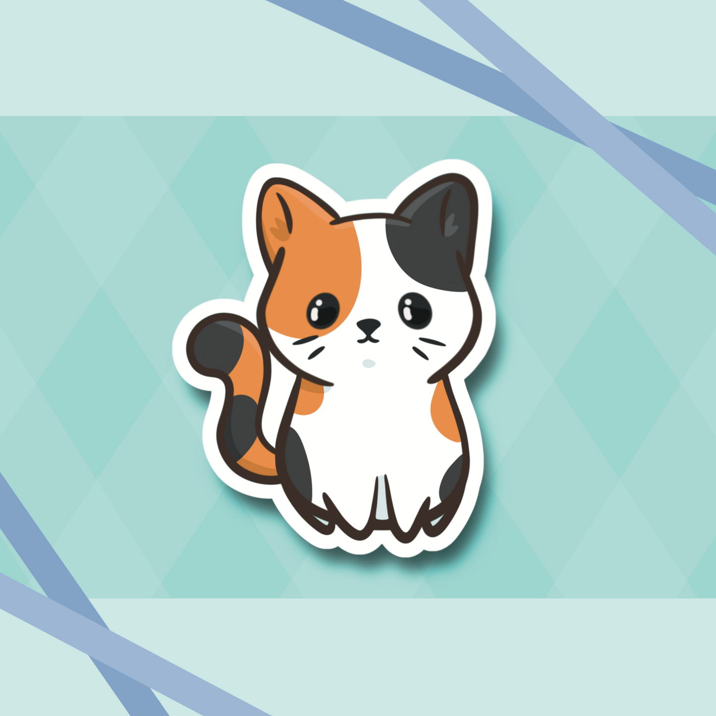 Calico Cat 2.7” Cute Vinyl Sticker