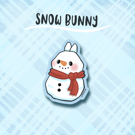 Snow Bunny 2.5” Cute Vinyl Sticker