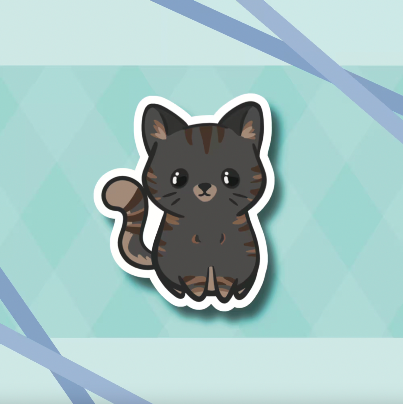 Shorthair Cat 2.7” Cute Vinyl Stickers