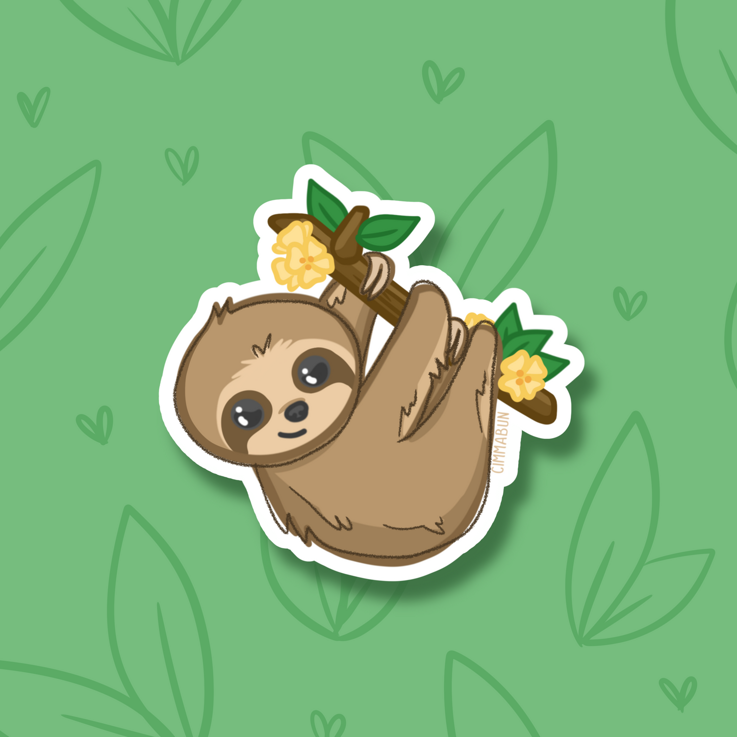 Sloth Cute 3" Vinyl Sticker