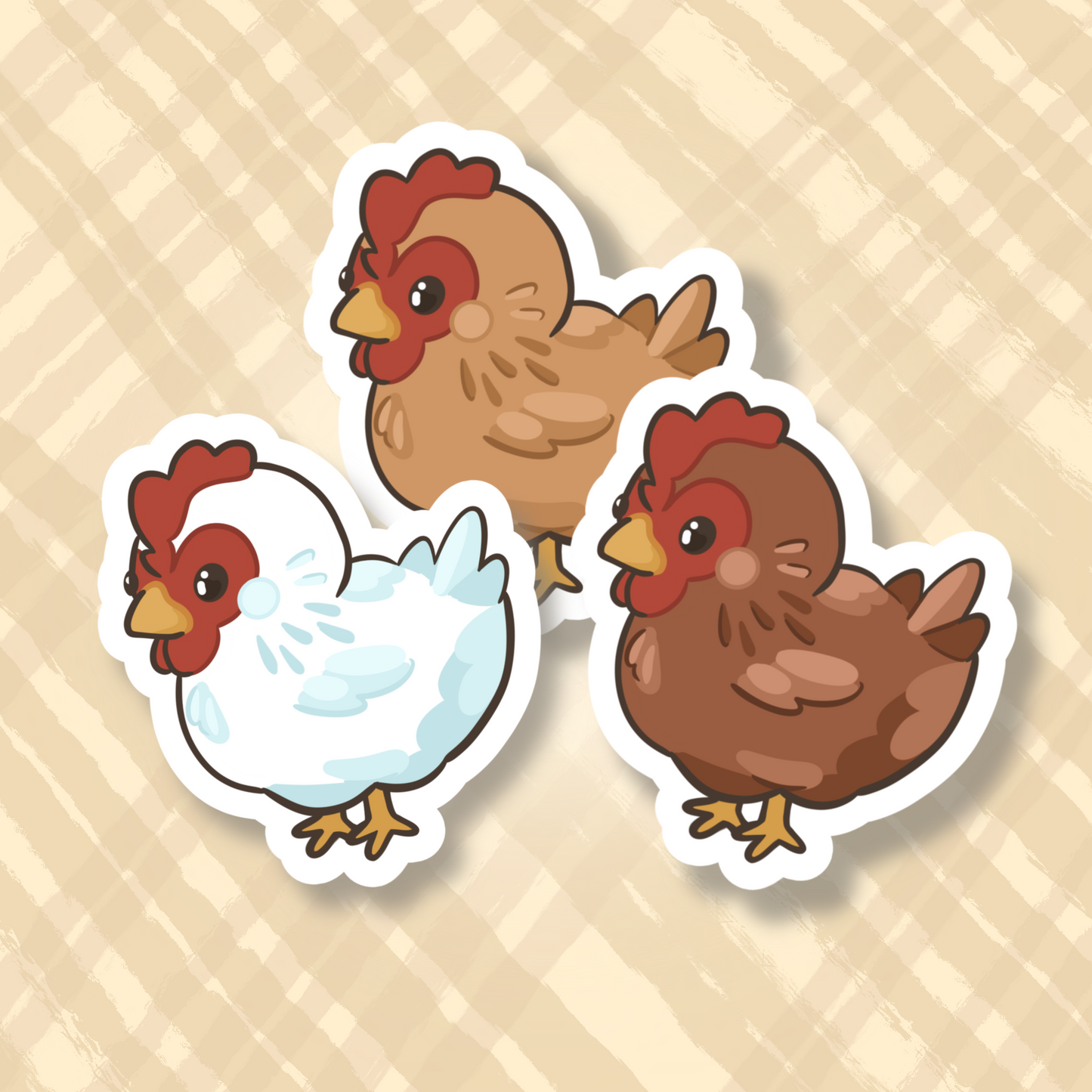 Chicken Cute 2" Vinyl Sticker