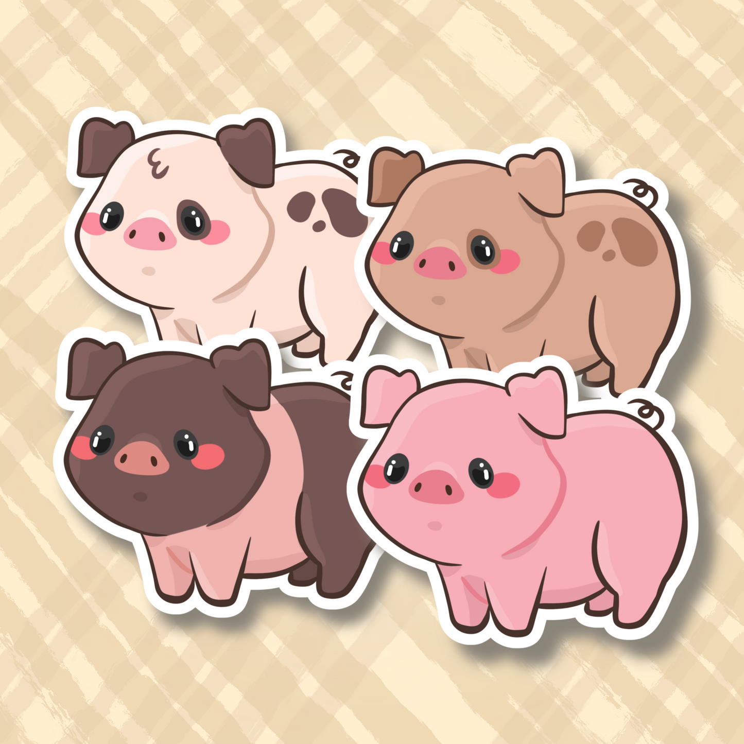 Pig 2.5" Cute Vinyl Sticker